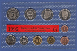 Bundesrepublik DM-Kursmünzensatz 1995 G Stempelglanz - Ongebruikte Sets & Proefsets