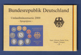 Bundesrepublik DM-Kursmünzensatz 2000 F Polierte Platte PP - Ongebruikte Sets & Proefsets