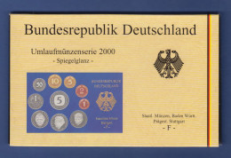 Bundesrepublik DM-Kursmünzensatz 2000 F Polierte Platte PP - Münz- Und Jahressets