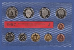 Bundesrepublik DM-Kursmünzensatz 1997 J Stempelglanz - Münz- Und Jahressets