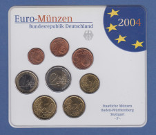 Bundesrepublik EURO-Kursmünzensatz 2004 F Normalausführung Stempelglanz - Mint Sets & Proof Sets