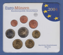 Bundesrepublik EURO-Kursmünzensatz 2004 D Normalausführung Stempelglanz - Münz- Und Jahressets