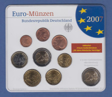 Bundesrepublik EURO-Kursmünzensatz 2007 F Normalausführung Stempelglanz - Mint Sets & Proof Sets