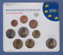 Bundesrepublik EURO-Kursmünzensatz 2008 J Normalausführung Stempelglanz - Mint Sets & Proof Sets