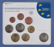 Bundesrepublik EURO-Kursmünzensatz 2008 A Normalausführung Stempelglanz - Sets De Acuñados &  Sets De Pruebas