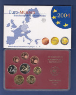 Bundesrepublik EURO-Kursmünzensatz 2004 F Spiegelglanz-Ausführung PP - Sets De Acuñados &  Sets De Pruebas