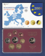 Bundesrepublik EURO-Kursmünzensatz 2008 G Spiegelglanz-Ausführung PP - Münz- Und Jahressets