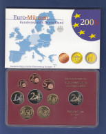 Bundesrepublik EURO-Kursmünzensatz 2006 F Spiegelglanz-Ausführung PP - Mint Sets & Proof Sets