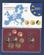 Bundesrepublik EURO-Kursmünzensatz 2008 D Spiegelglanz-Ausführung PP - Ongebruikte Sets & Proefsets