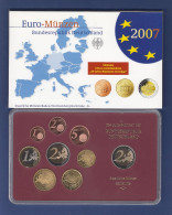 Bundesrepublik EURO-Kursmünzensatz 2007 G Spiegelglanz-Ausführung PP - Mint Sets & Proof Sets