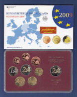 Bundesrepublik EURO-Kursmünzensatz 2009 J Spiegelglanz-Ausführung PP - Mint Sets & Proof Sets