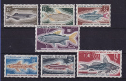 Obervolta Burkina Faso 1969 Fische Mi.-Nr. 263-266, 273-275 Postfrisch ** - Burkina Faso (1984-...)