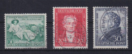 Bizone 1949 J. W. V. Goethe Mi.-Nr. 108-110, Gestempelt  - Used