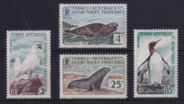 Französische Antarktis 1960 Tiere Der Antarktis Mi.-Nr. 19-22 Postfrisch **  - Other & Unclassified