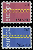 ISLAND 1971 Nr 451-452 Postfrisch X809BEE - Ungebraucht