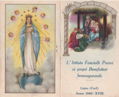 Calendarietto - L'istituto Fanciulli Poveri Ai Propri Beneficiari - Gatteo - Forli - Anno 1940 - Kleinformat : 1921-40