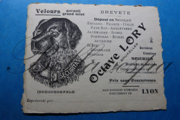 Octave LORY- LYON  Publicite Reclame  Verdelers Kaart - Otros & Sin Clasificación