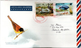 WALLIS Et FUTUNA, Air Letter, Bird    /     L'aérogramme, Oiseau, Poule Sultane - Galline & Gallinaceo