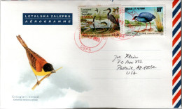 WALLIS Et FUTUNA, Air Letter, Bird    /     L'aérogramme, Oiseau, Poule Sultane - Hoendervogels & Fazanten