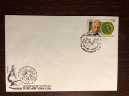 CUBA FDC COVER 2013 YEAR FLEMING ANTIBIOTICS PENICILLIN HEALTH MEDICINE STAMP - Covers & Documents