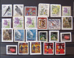 Ireland 2003 - 2012 Birds Christmas Flowers Squirrel Dolphin Crab Anemone - Used Stamps