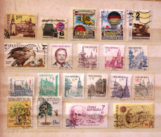 Czechoslovakia Czech Rep. 1965 - 1995 Castles Churches Balloons Birds Trees Women UNESCO - Used Stamps