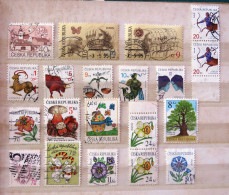 Czech Rep. 1995 - 2006 Women Europa Zodiac Bow Butterfly Tree Flowers - Oblitérés