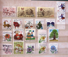 Czech Rep. 1995 - 2006 Women Europa Zodiac Bow Butterfly Tree Flowers - Used Stamps