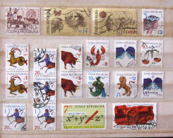 Czech Rep. 1995 - 2000 Women Europa Zodiac Bow Butterfly Mathematics Olympic Greece - Used Stamps