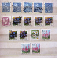 Finland 1963 - 1990 Lion Arms Flowers - Used Stamps