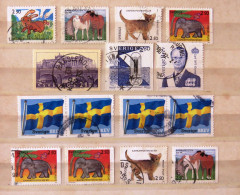 Sweden 1992 - 2011 Rabbit Elephant Cat Horse Flag Palace - Gebraucht