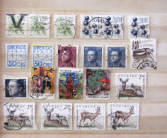 Sweden 1983 - 1992 Table Game King Fruits Seeds Scarab Insect Deer Fox - Used Stamps