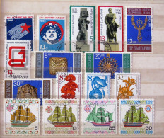 Bulgaria 1986 Flowers Ships Archaeology Star - Used Stamps