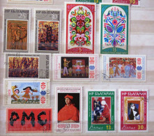 Bulgaria 1982 - 1983 Children International Year Flowers Paintings Picasso - Used Stamps