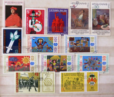 Bulgaria 1983 - 1985 Children International Year Paintings Sword Cartoon - Used Stamps