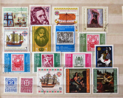 Bulgaria 1974 - 1980 Paintings Ships Stamp On Stamp Da Vinci  - Usados