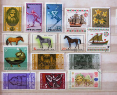 Bulgaria 1978 - 1982 Children International Year Ships Horses Flowers Ski Olympic Sports Bird - Oblitérés