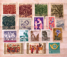 Bulgaria 1964 - 1969 Landscape Trees Space Flower Paintings Youth - Usados