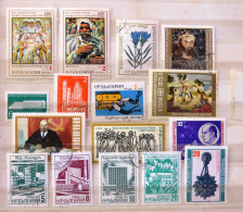 Bulgaria 1969 - 1976 Diving Paintings Industry Lenin Space Buildings - Used Stamps