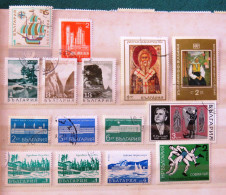 Bulgaria 1968 - 1971 Landscape Ship Paintings Industry Wrestling Buildings - Used Stamps