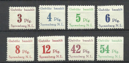 BRD Germany 1946 Lokalausgabe STREMBERG Michel 7 - 14 A * - Neufs