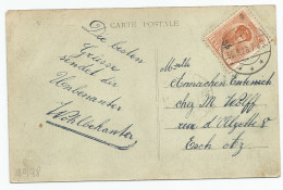 N° 198 (Charlotte De Face ,  35c / 40c Orange) Sur Carte-vue , De Diekirch Vers Esch/Alzette  (1928) - 1921-27 Charlotte Voorzijde