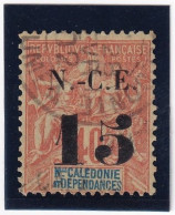 Nouvelle Calédonie Timbre Type Groupe N° 66a Variété Tête Du 5 Cassée Oblitéré - Used Stamps