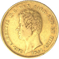 Italie-Royaume De Sardaigne-20 Lire Charles-Albert Ier 1841 Gênes - Piémont-Sardaigne-Savoie Italienne