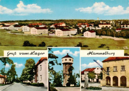 73917436 Lager Hammelburg Panorama Strassenpartie Wasserturm  - Hammelburg