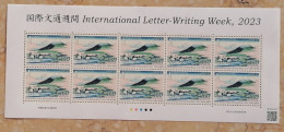 Japan 2023 Painting Letter Writing Week Sheet MNH** - Unused Stamps