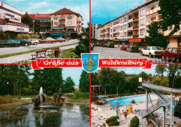 73737172 Waldkraiburg Strassenpartien Park Teich Freibad Waldkraiburg - Waldkraiburg