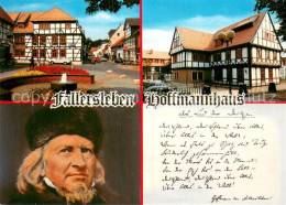 73737138 Fallersleben Hoffmann Von Fallersleben Portrait Und Haus Fallersleben - Wolfsburg