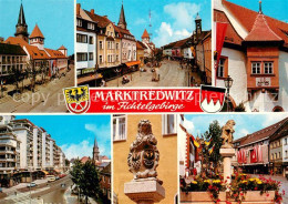 73736802 Marktredwitz Motive Innenstadt Brunnen Figur Erker Marktredwitz - Marktredwitz