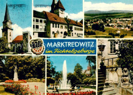 73736759 Marktredwitz Teilansichten Kirche Parkanlagen Fontaene Denkmal Marktred - Marktredwitz